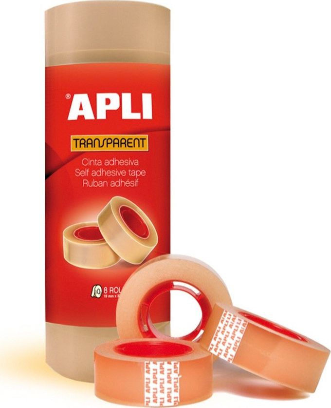 Apli Taśma biurowa 19mm, 33m, 8szt.