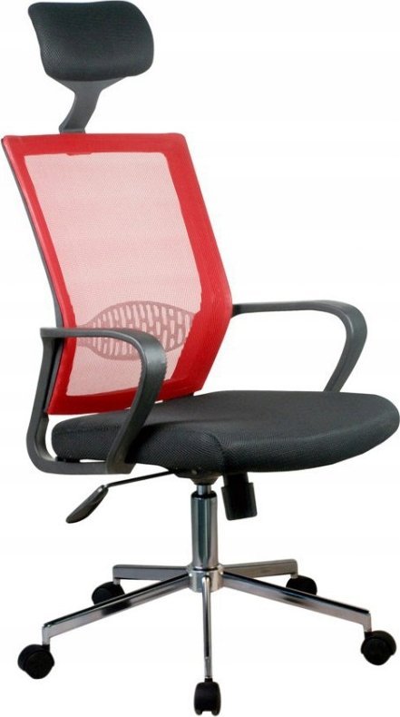 Krzesło biurowe Fabryka Mebli Akord OCF-9 Czerwone