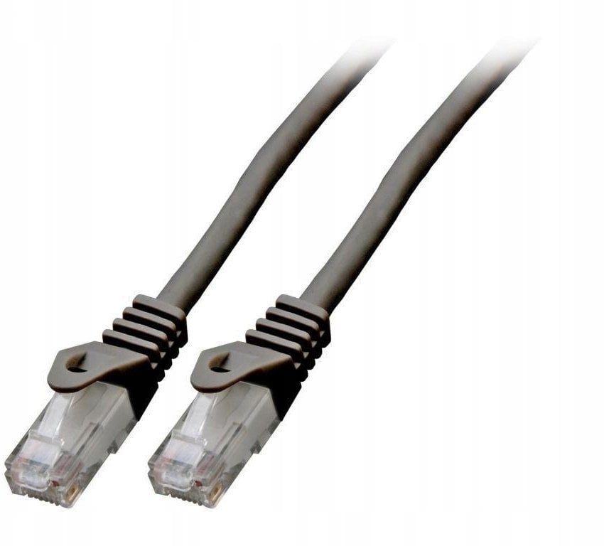 SecurityNET Kabel krosowy patchcord UTP kat.6 czarny 3m LSZH PC-6UTPLSZH-BK3