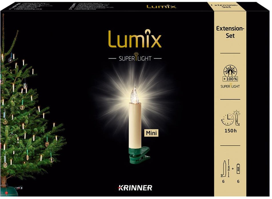 Lampki choinkowe Krinner Lumix Superlight Mini 6x Extension Set ivory