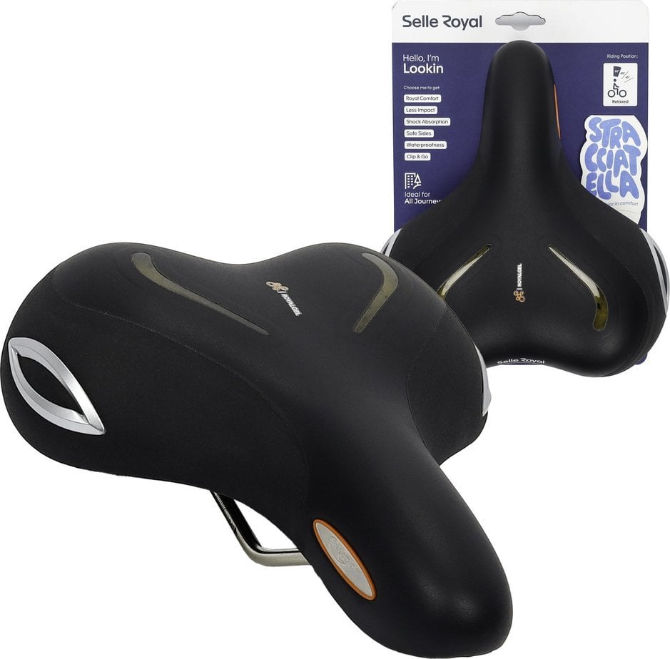 Siodełko Selle Royal Lookin Relaxed 90st. żelowe + elastomery unisex
