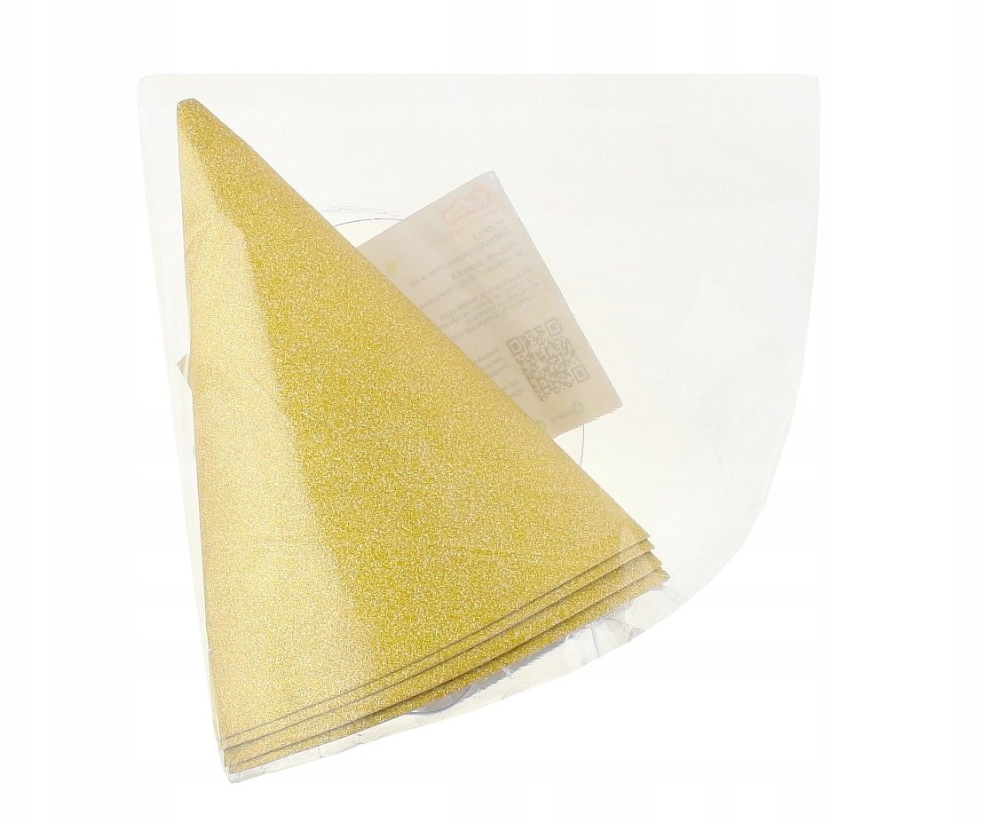 Czapeczki papierowe złote 4szt