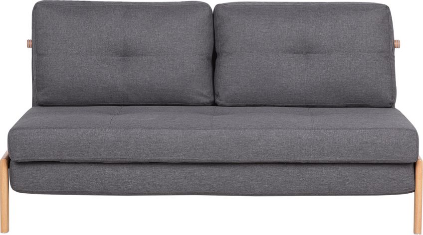 Beliani Sofa rozkładana ciemnoszara EDLAND