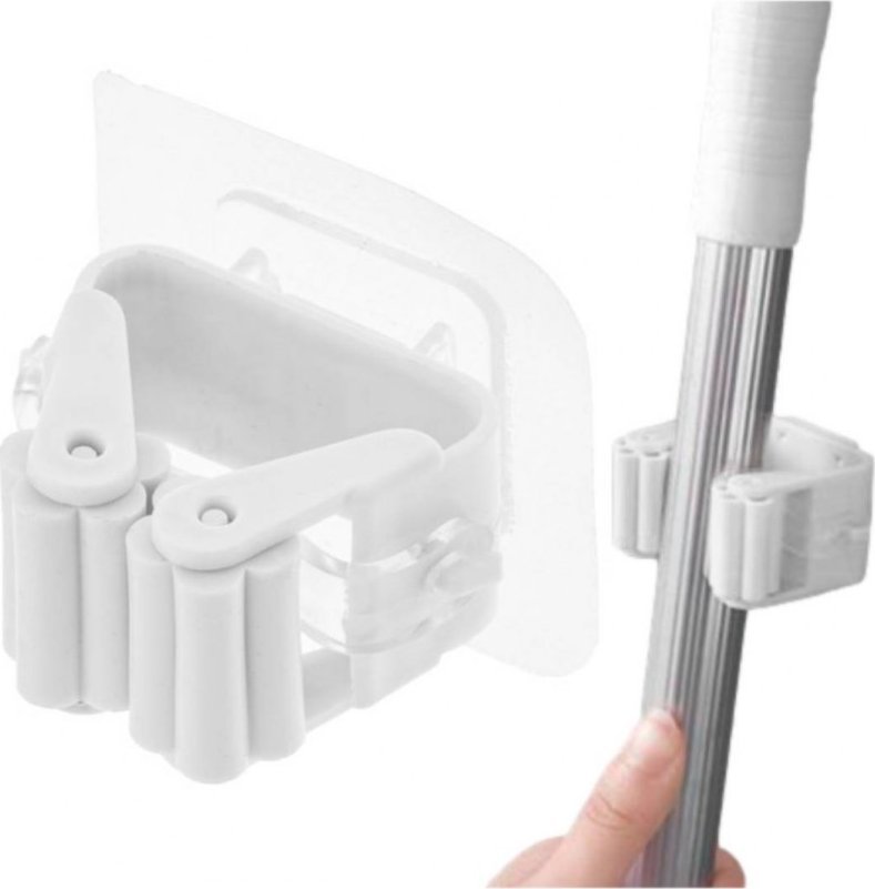 PrzydaSie Wieszak Uchwyt Na Mop Miotłę Grabie Samoprzylepny