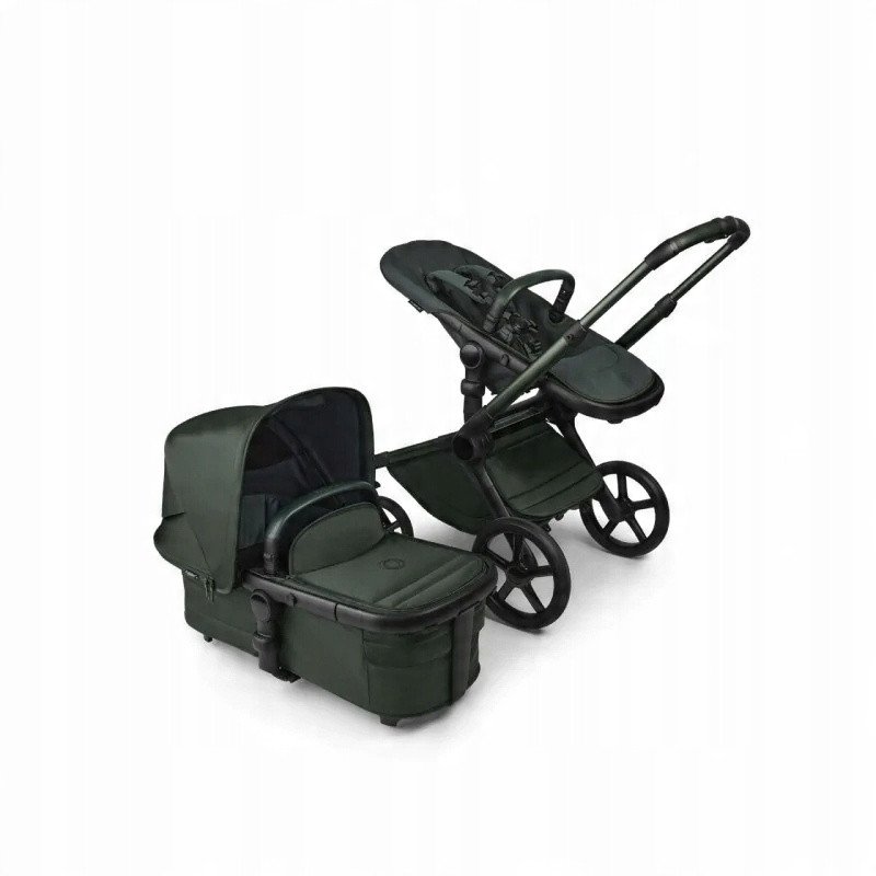 Bugaboo universalus vežimėlis Fox 5, Noir Limited Edition Midnight Green