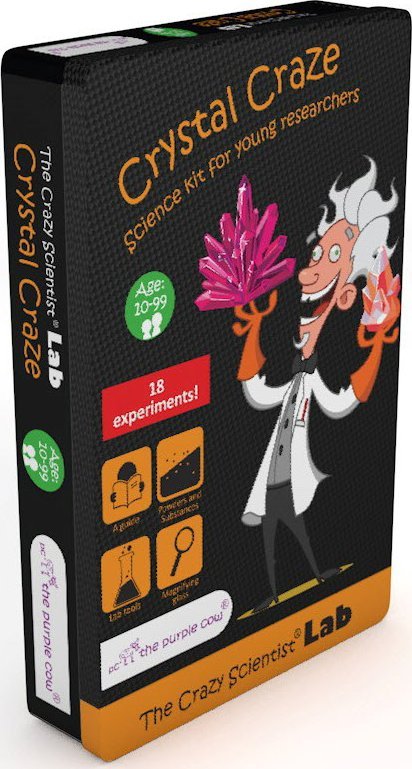 The Purple Cow Zestaw do robienia eksperymentów The Crazy Scientist LAB - Kryształowy szał