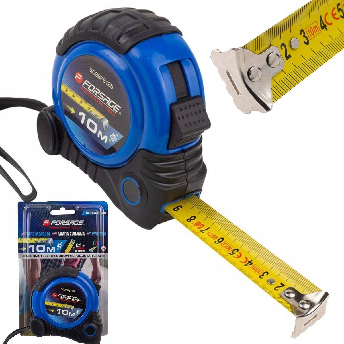 Forsage Taśma miernicza (miara zwijana) 10m x 25mm