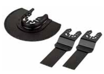 Wolfcraft Osprzęt do wielofunkcyjnych urządzeń oscylacyjnych 3szt. - 3992000