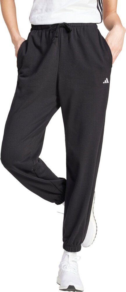 Spodnie damskie adidas Essentials Small Logo French Terry Cuffed czarne JD7999 XL