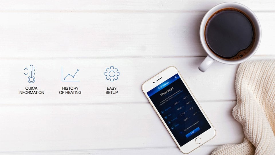 Nice Głowica termostatyczna Fibaro FGT-001 z zewnętrznym czujnikiem temeperatury HEAT-CONTROL KIT