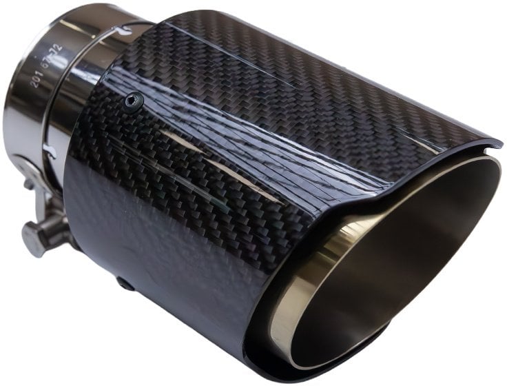 Końcówka tłumika 89mm wejście 76mm Carbon Gloss