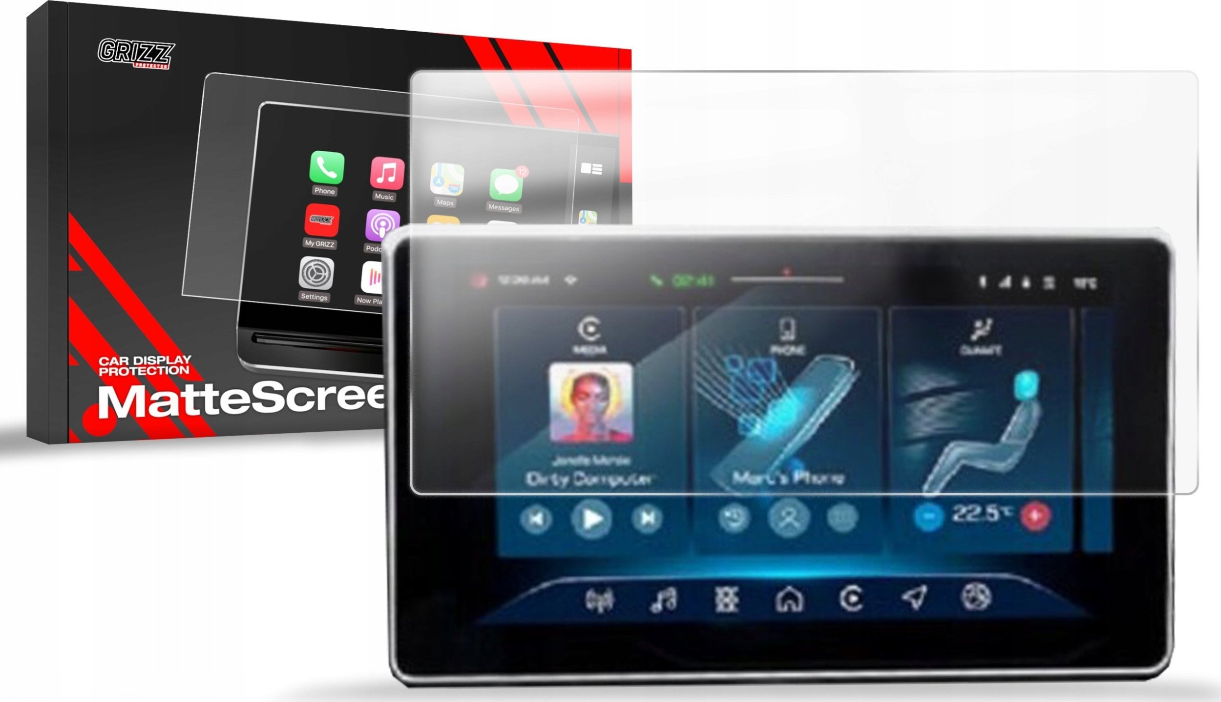 Folia matowa GrizzGlass CarDisplay Protection do Iveco Daily 10" (2024-2025)