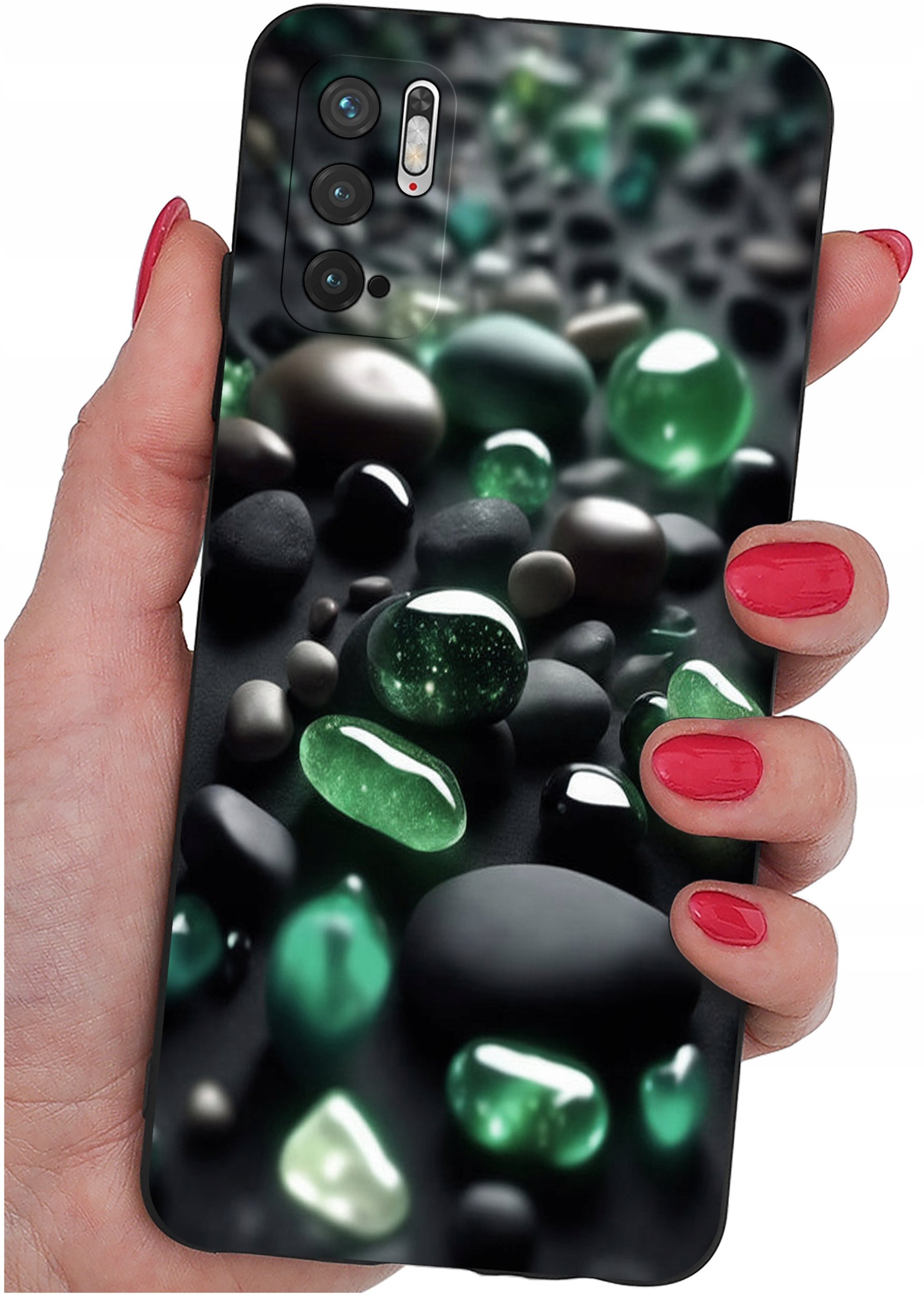 ETUI do Xiaomi Redmi Note 10 5G | WZORY | SILIKONOWE MATT CASE + SZKŁO 9H