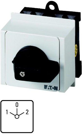 Eaton Łącznik krzywkowy 1-0-2 1P 20A montaż na szynie T0-1-8210/IVS (074440)