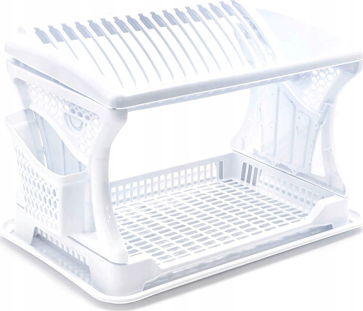 Triton Suszarka do naczyń z ociekaczem 2 poziomowa 470x302x270 mm
