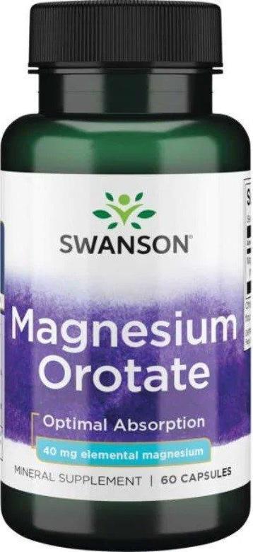 Swanson Magnesium Orotate - Magnez /orotan magnezu/ 40 mg (60 kaps.) Swanson