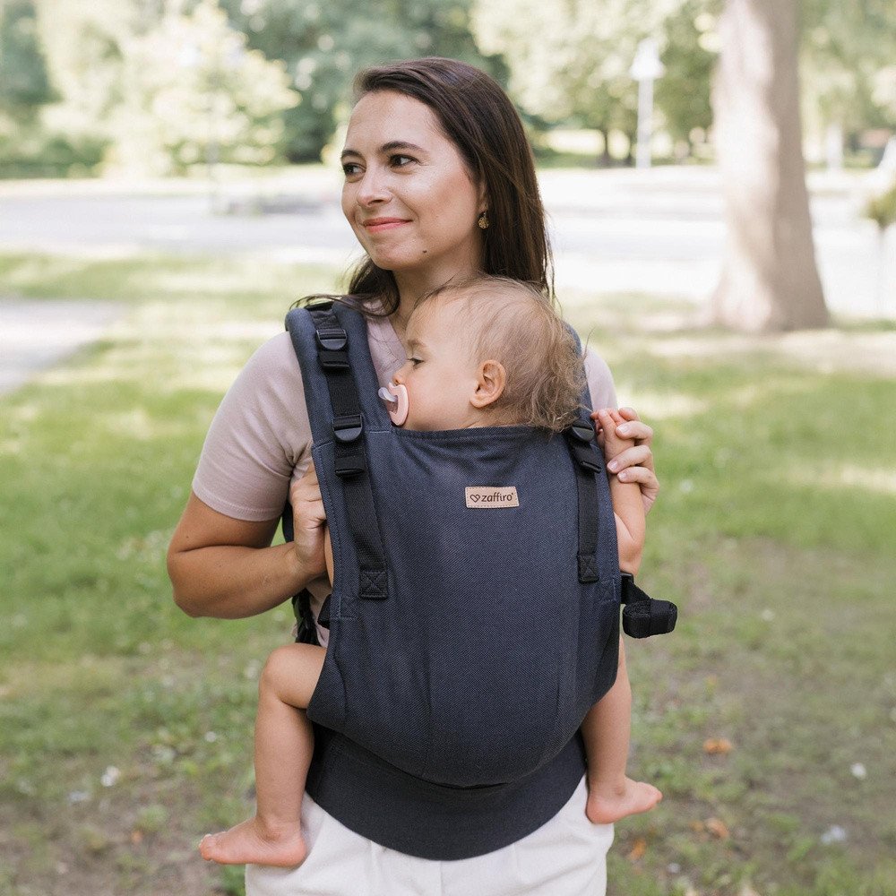 Nosidełko Zaffiro - BabyGrow Roma: Anthracite Regulowane