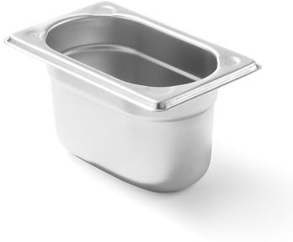Pojemnik gastronomiczny GN 1/9 wys. 150 mm Kitchen Line STAL 1.3 l Hendi