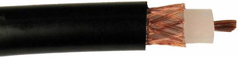 Przewód Cabletech koncentryczny H1000 50 Ohm, 100m, czarny (KAB0030)