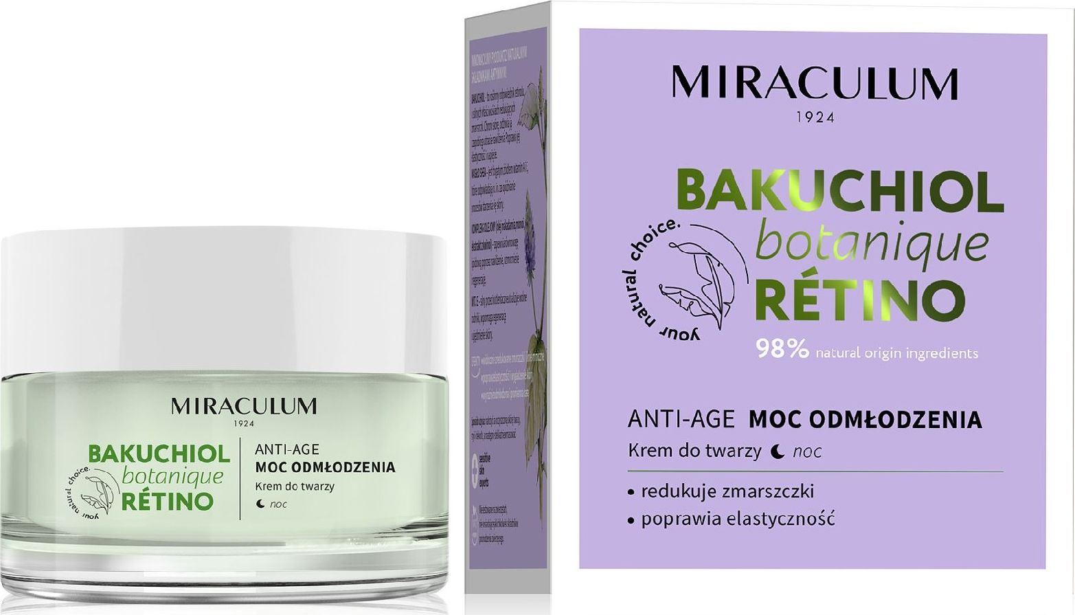 Miraculum Bakuchiol Botanique Retino Krem na noc - moc odmłodzenia 50ml