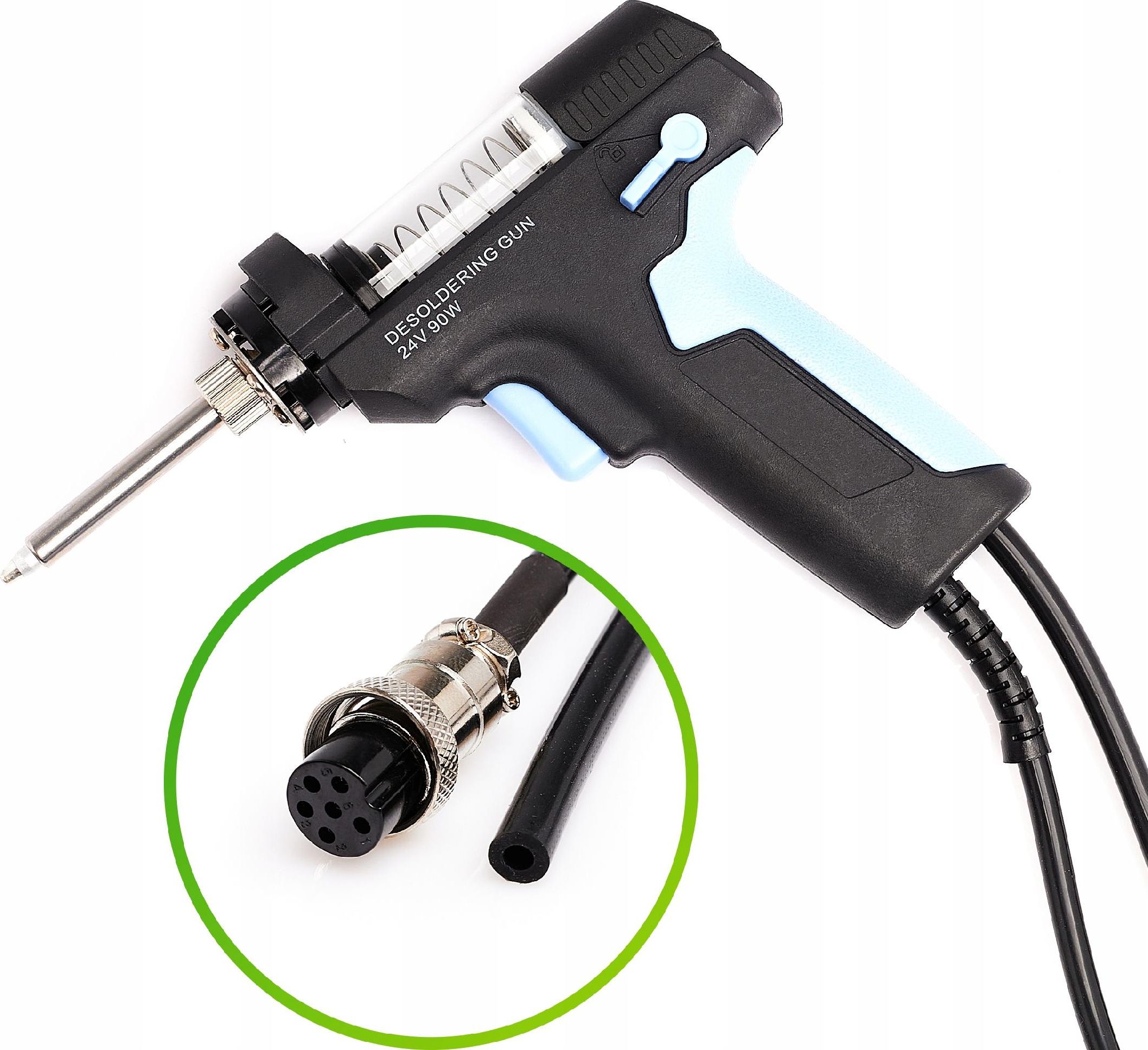 Techrebal Kolba ZD-553A do stacji ZD-8915 90W 6PIN niebieska bez funkcji sleep