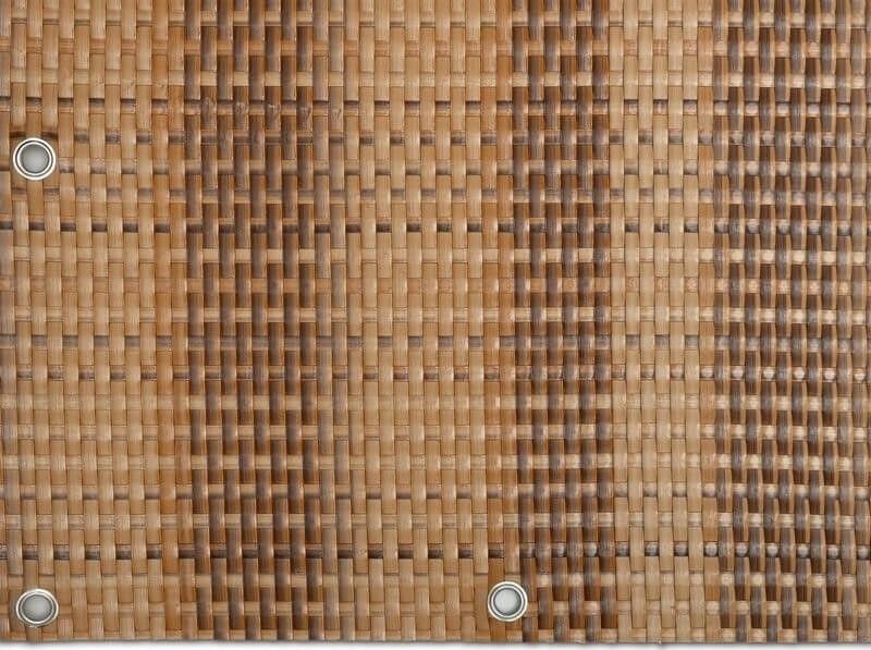 TechnoRattan Osłona Balkonowa oczkowana z TECHNORATTANU na WYMIAR (0,05m2) - Słomkowa RD08