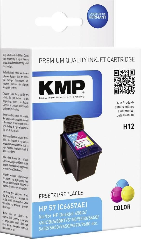 Tusz KMP KMP H12 ink cartridge color compatible with HP C 6657 AE - 0995,4570