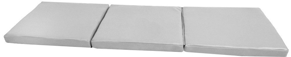 Materac gimnastyczny KIDS 150x50x5 cm 3-częściowy składany szary