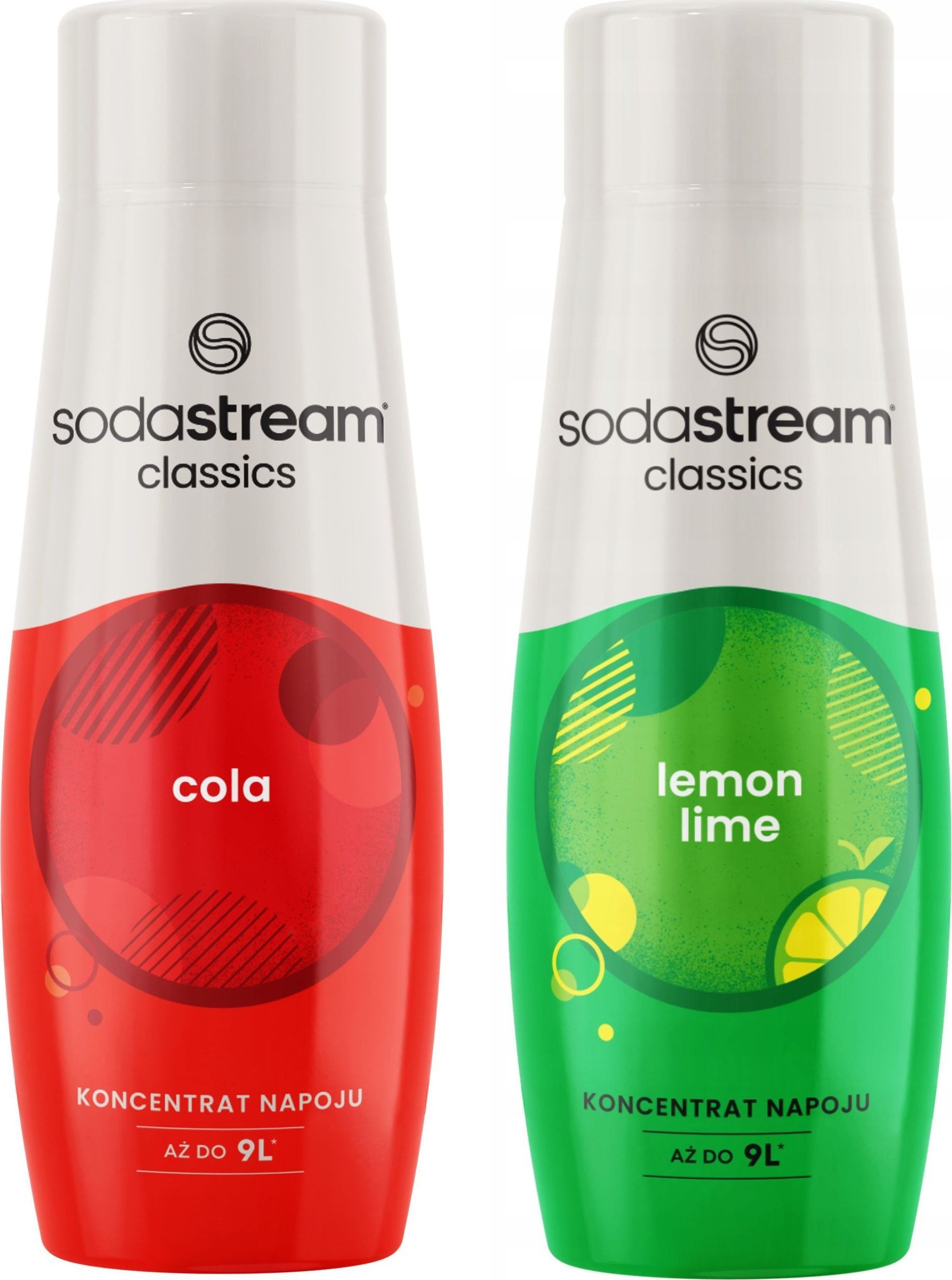 Zestaw 2 koncentratów SodaStream Cola+Lemon-Lime