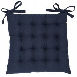 Bawełniana poduszka na krzesło kuchenne COMFORT, wiązana, 38 x 38 cm
