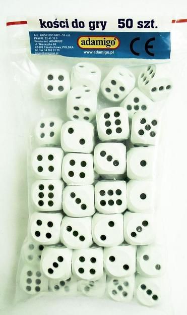 Adamigo Kości do gry 50 szt. - G-6410 - G-6410