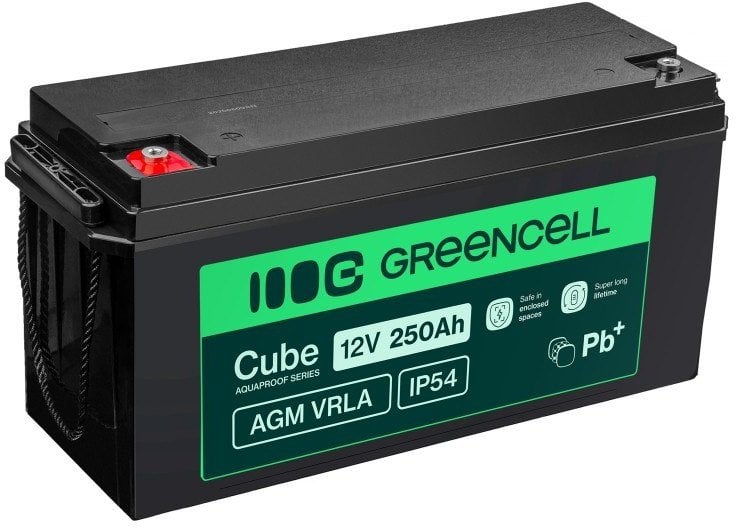 Akumulator AGM VRLA 12V 250Ah IP54 Green Cell