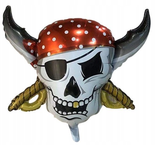 Balony na URODZINY Zestaw + Baner - PIRACI - 24 szt