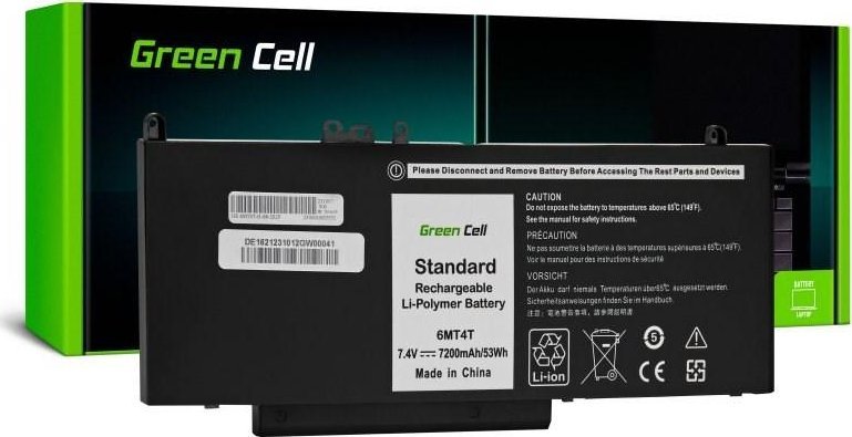 Bateria Green Cell Bateria 6MT4T 07V69Y do Dell Latitude E5270 E5470 E5570 (DE162)