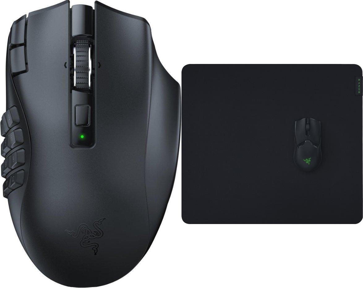 Mysz Razer Naga V2 HyperSpeed (RZ01-03600100-R3G1) + Podkładka Razer Gigantus V2 L (RZ02-03330300-R3M1)