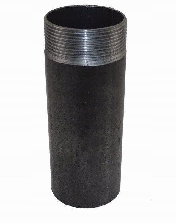 Króciec czarny jednostronnie gwintowany 50-150