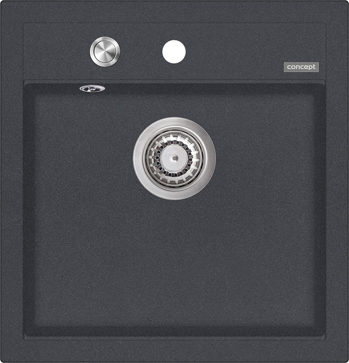 Zlewozmywak Concept G00C50dg kuchenny granitowy bez ociekacza CIEMY SZARY