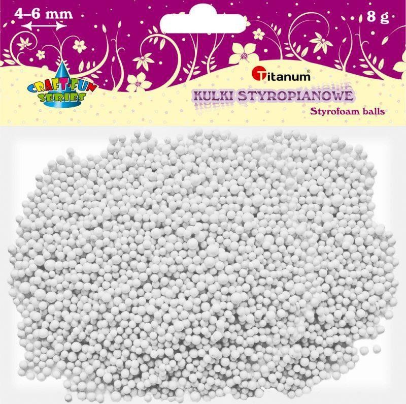 Titanum Kulki styropianowe 8g białe