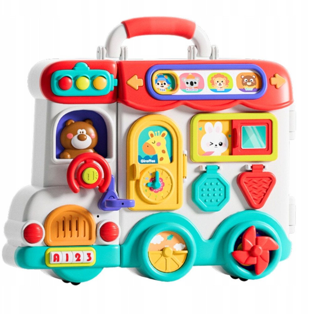 Interaktywny Samochód Edukacyjny Plansza Światła Dźwięki Kolorowy