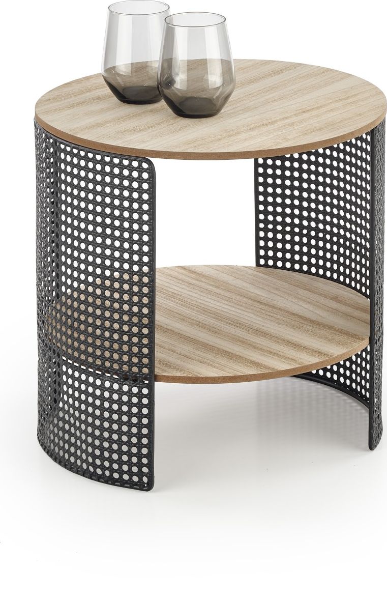 Halmar WNĘTRZARSKIE TRAFICA ława naturalny/czarny (1p=1szt)