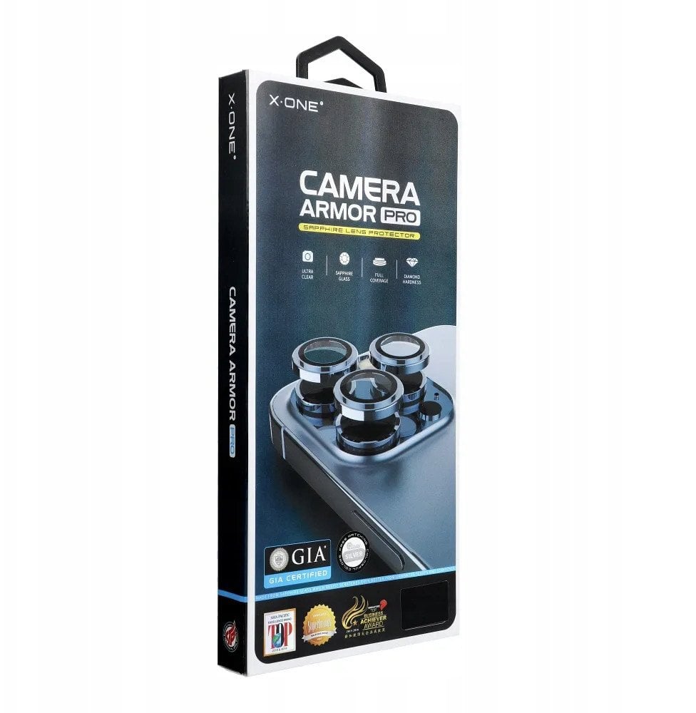 Szkło szafirowe X-ONE na obiektyw aparatu Camera Armor Pro - do iPhone 16e (SE 4 2025)