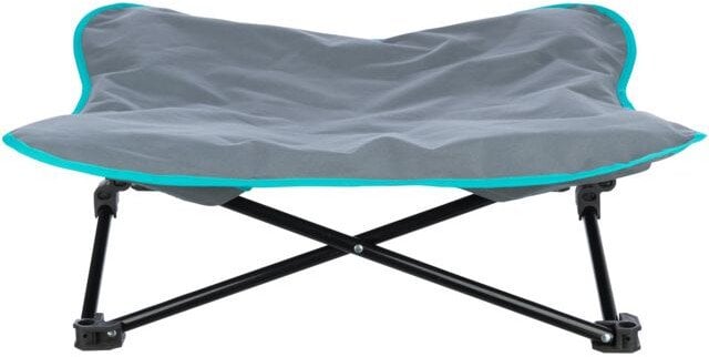 Legowisko kempingowe, dla psa, ciemnoszare/petrol, 88 � 32 � 88 cm, sk�adane