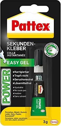 Pistolet do kleju Pattex Pattex Sekundenkleber Power Easy Gel, Tube, 3g