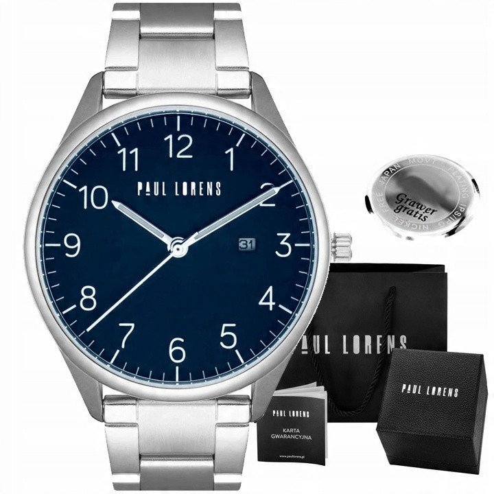 Zegarek męski Paul Lorens PASLO-6C1 Z GRAWEREM