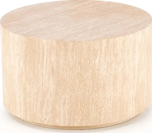 Halmar Stolik kawowy TRAVERTINO okrągły 60x60 trawertyn HALMAR