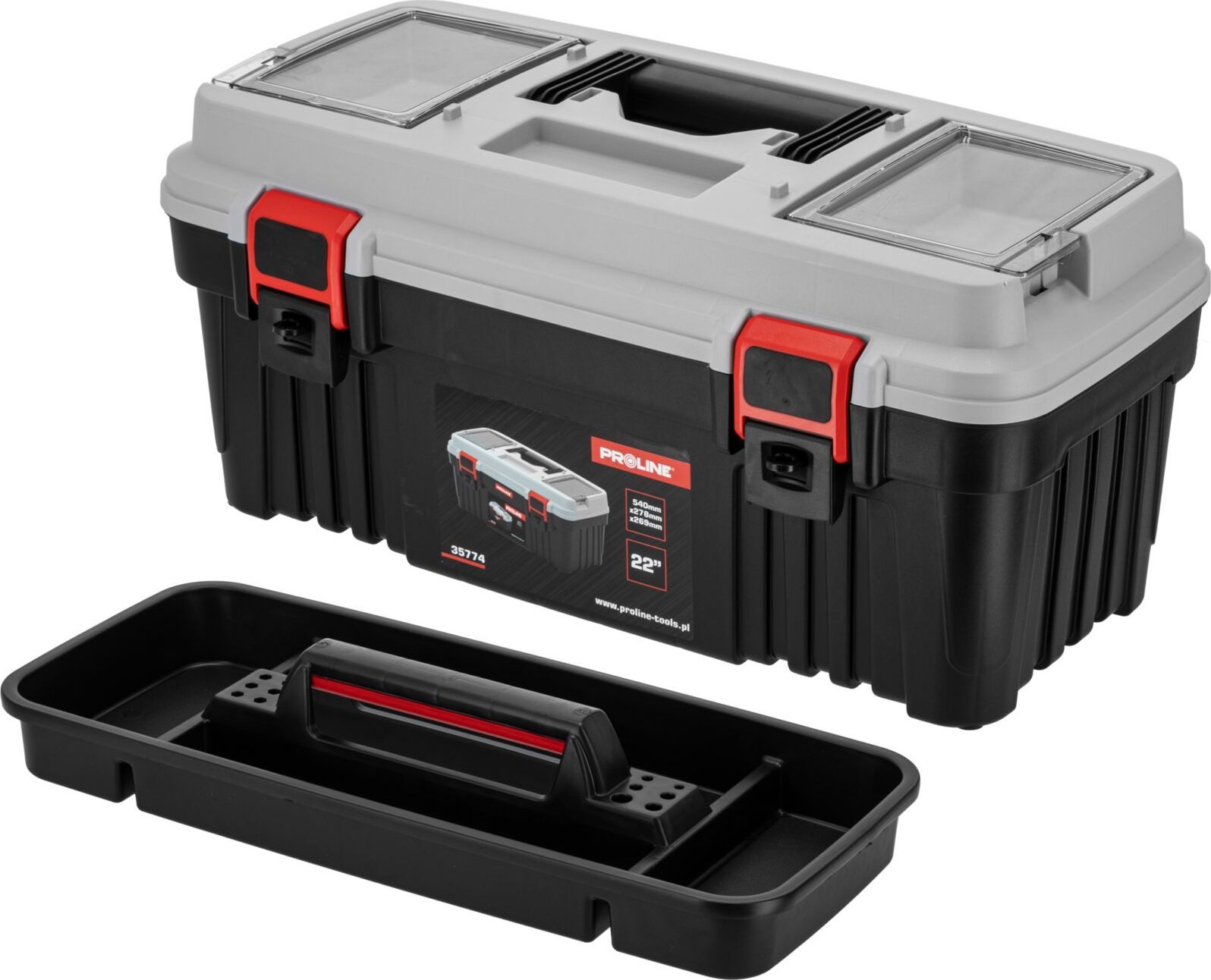 Pro-Line SKRZYNKA NARZ. Z 2 KLAMRAMI, 540 X 278 X 269, PROLINE
