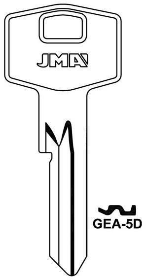 BLANK KEY GEA-5D UNIVERSAL