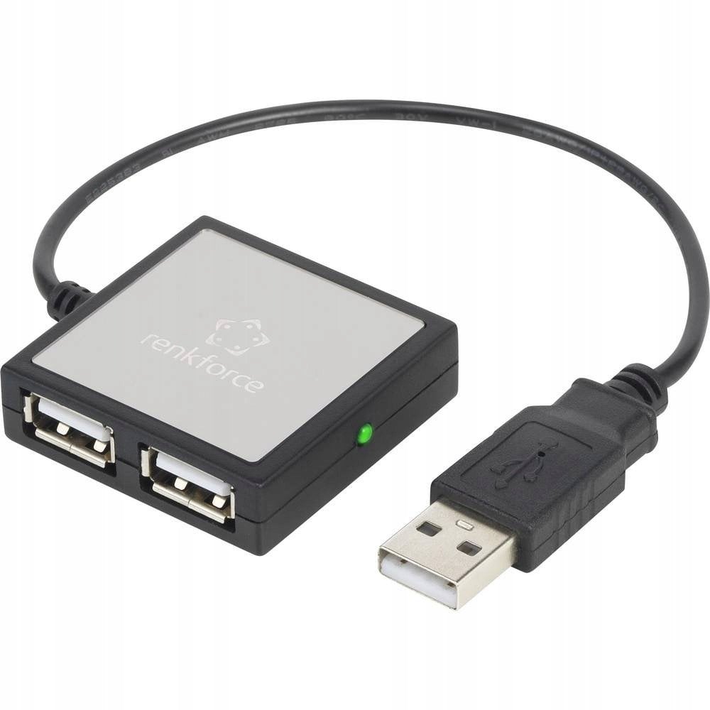 Renkforce 4 porte USB 2.0-hub Sølv