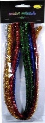 Druty chenille metallic 10szt