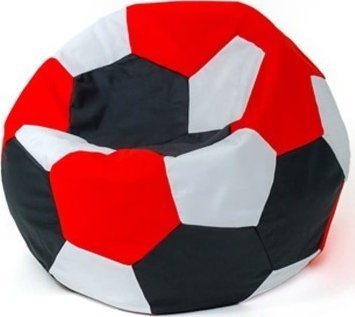 Go Gift Pufa worek sako PIŁKA biały-czarny-czerwony XL 120